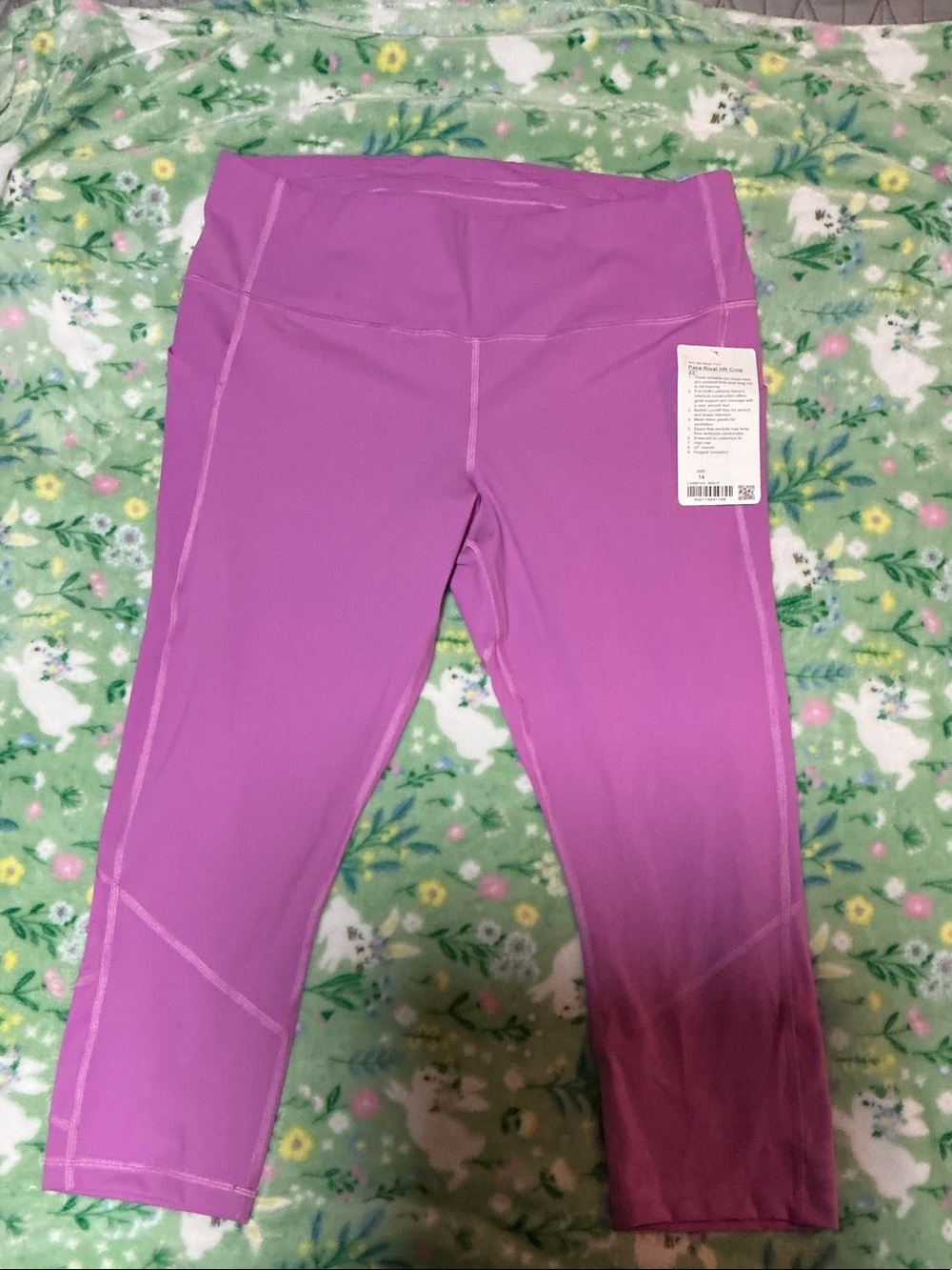 lululemon athletica Girls' Purple Capri Leggings
